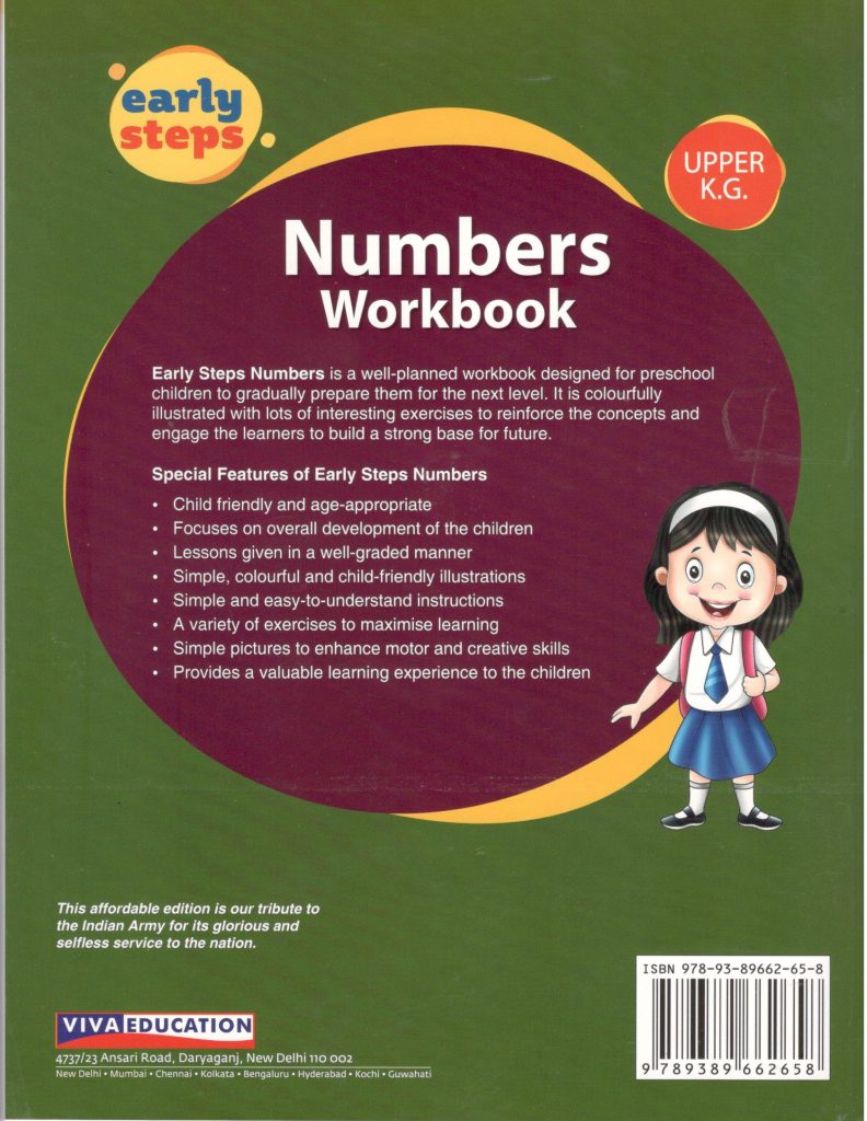Numbers Ukg Number Workbook UKG Army Edition- 2023 Edition – Malik Booksellers ...