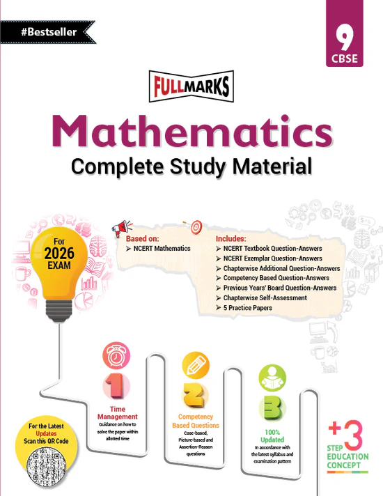 Full Marks Mathematics Complete Study Material Class 9 (Based on New NCERT Mathematics Textbook and CBSE Syllabus)