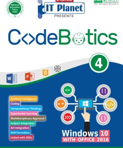 PMP IT Planet CodeBotics Windows 10 and Office 2016 (AI and Coding) Textbook for Class 4