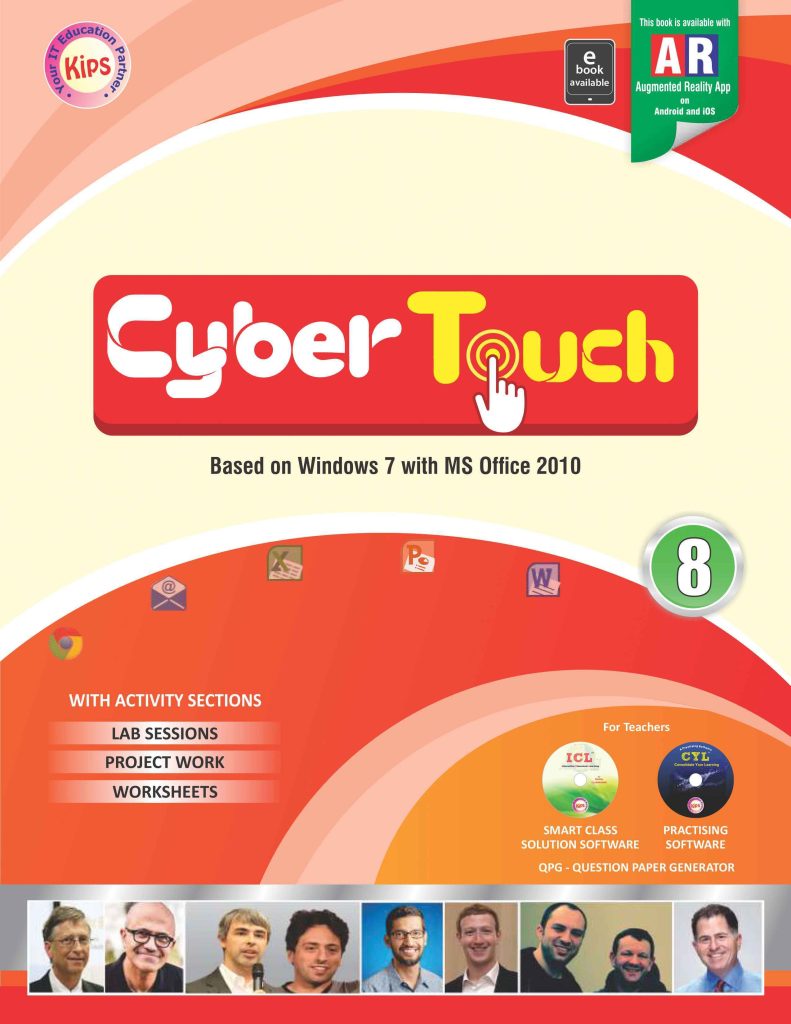 Kips learning Cyber Touch Based on Windows 7 With MS Office 2010 Textbook for Class 8