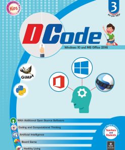 Kips Learning Dcode Windows 10 With MS Office 2016 version Textbook for Class 3