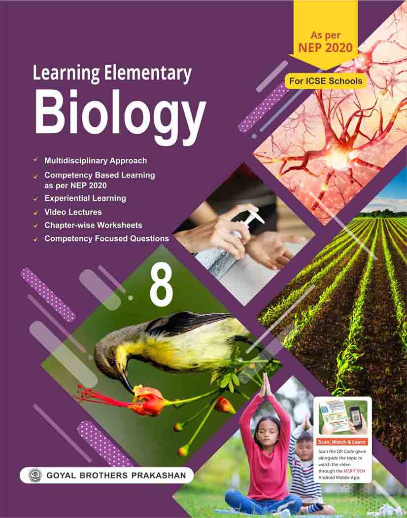 Goyal Brothers Learning Elementary Biology for Class 8 (2025-26 Edition)