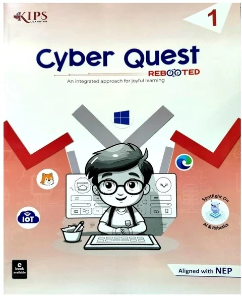 Kips learning Cyber Quest Windows 10 and Office 2019 Textbook for Class 1