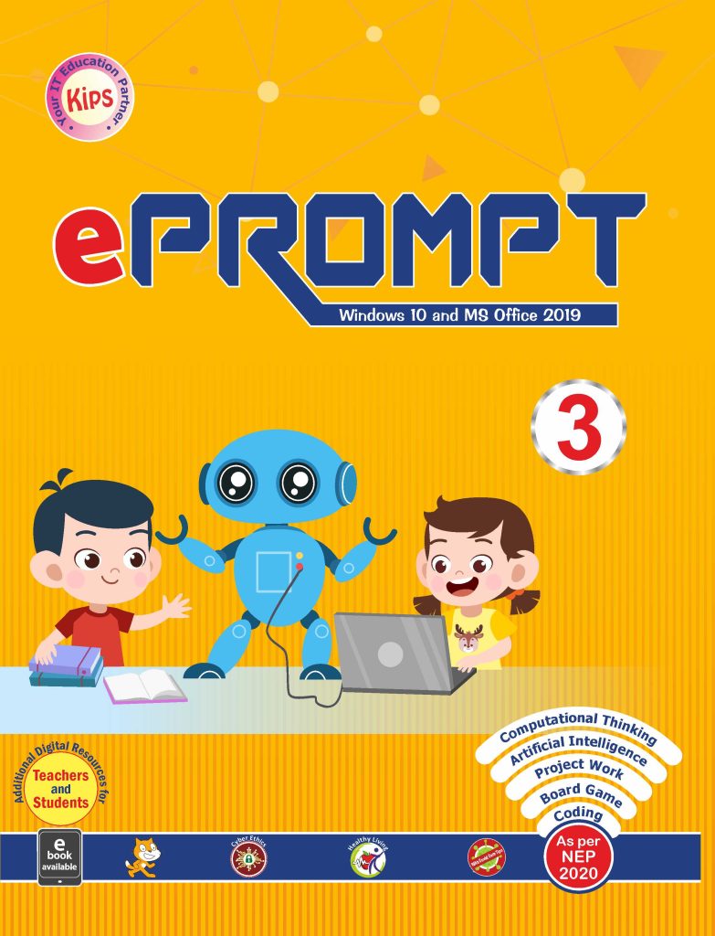 Kips Learning ePrompt Windows 10 And MS Office 2019 Textbook for Class 3