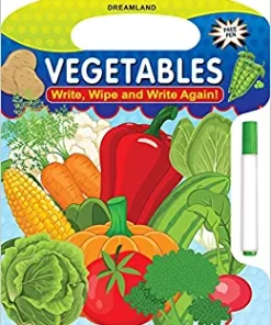 Dreamland Write and Wipe Book - Vegetables