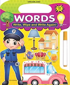 Dreamland Write and Wipe Book - Words