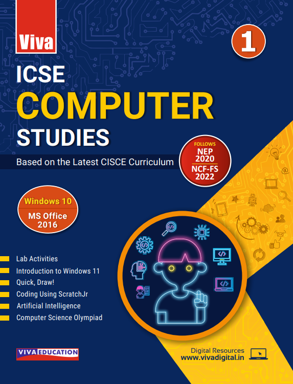 Viva ICSE Computer Studies Textbook for Class 1