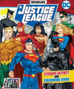 Dreamland Justice League Stickers Activity and Colouring Book