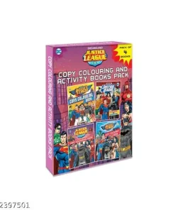 Dreamland Justice League Copy Colouring and Activity Books Pack (A Pack of 4 Books)