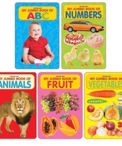 Dreamland My Jumbo Book Series Set of 5 Books -  ABC, Numbers, Fruit, Animals, Vegetables