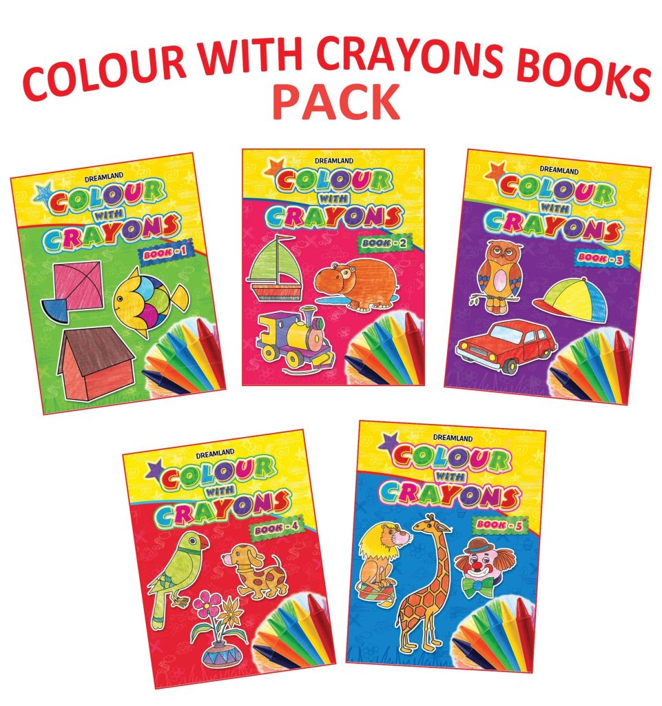Dreamland Colour With Crayons - 1 to 5 (Pack)