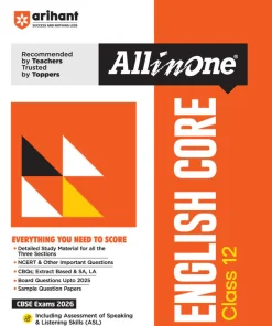 Arihant All In One NCERT Based English Core for Class 12 (2026)