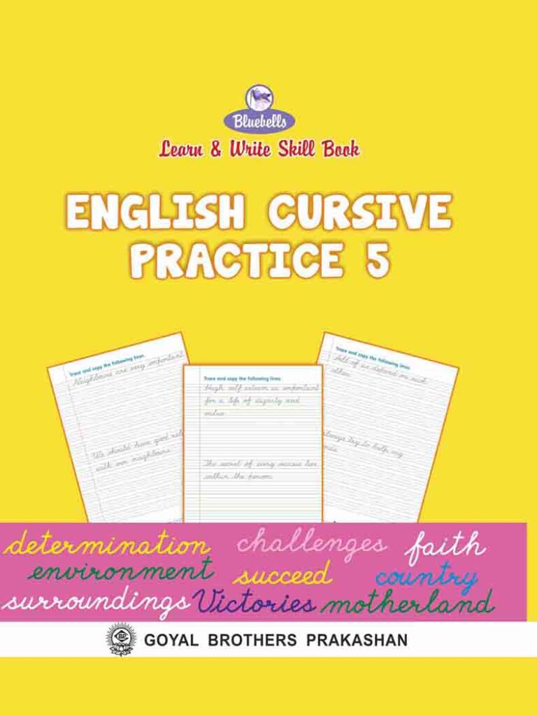 Goyal Learn and Write English Cursive Writing for Class 5