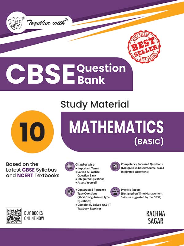 Rachna Sagar Together with CBSE Question Bank Class 10 Mathematics (Basic) 2025-26