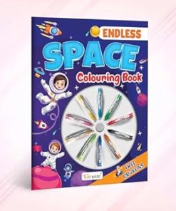 Gowoo Endless Space Colouring Book (with Free Crayons)