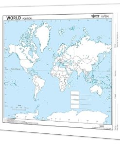 Gowoo Small 100 Outline Maps World Political