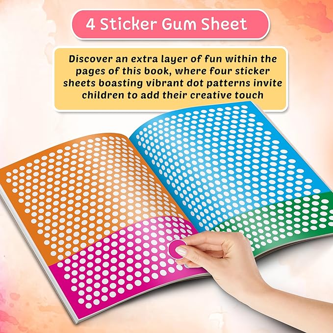 Gowoo 1600+ Mosaic Stickers with Colouring Book 4 - Image 5