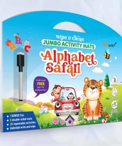 Gowoo Wipe & Clean Jumbo Activity Mats Alphabet Safari