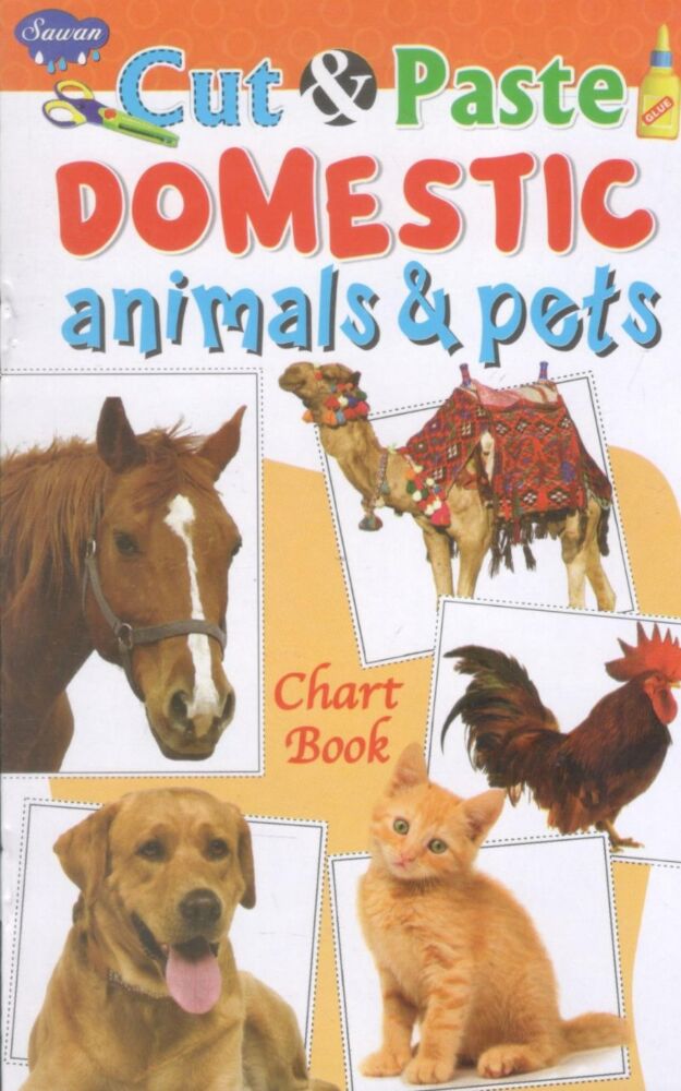 Manoj Cut & Paste Domestic Animal And Pets Chart Book