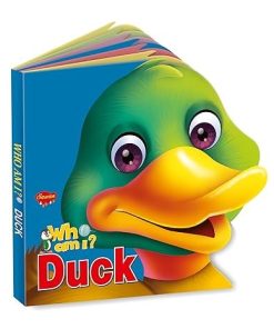 Manoj Who Am I ? Duck (Domestic Animal Die Cut Shape Board Book)