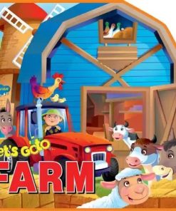 Manoj Let's Go To Farm (Eva Binding Die Cut Shape Book)