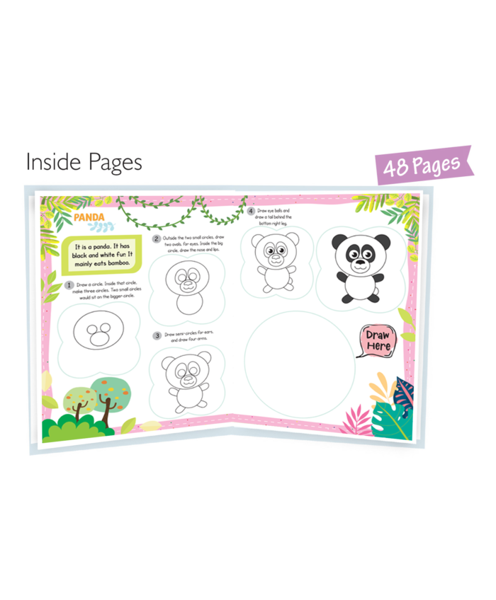 Hello Book Step By Step How to Draw Animals (Easy Step to Colour the Images for Kids) - Image 3