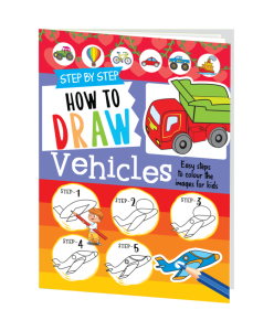 Hello Book Step By Step How to Draw Vehicles (Easy Step to Colour the ...