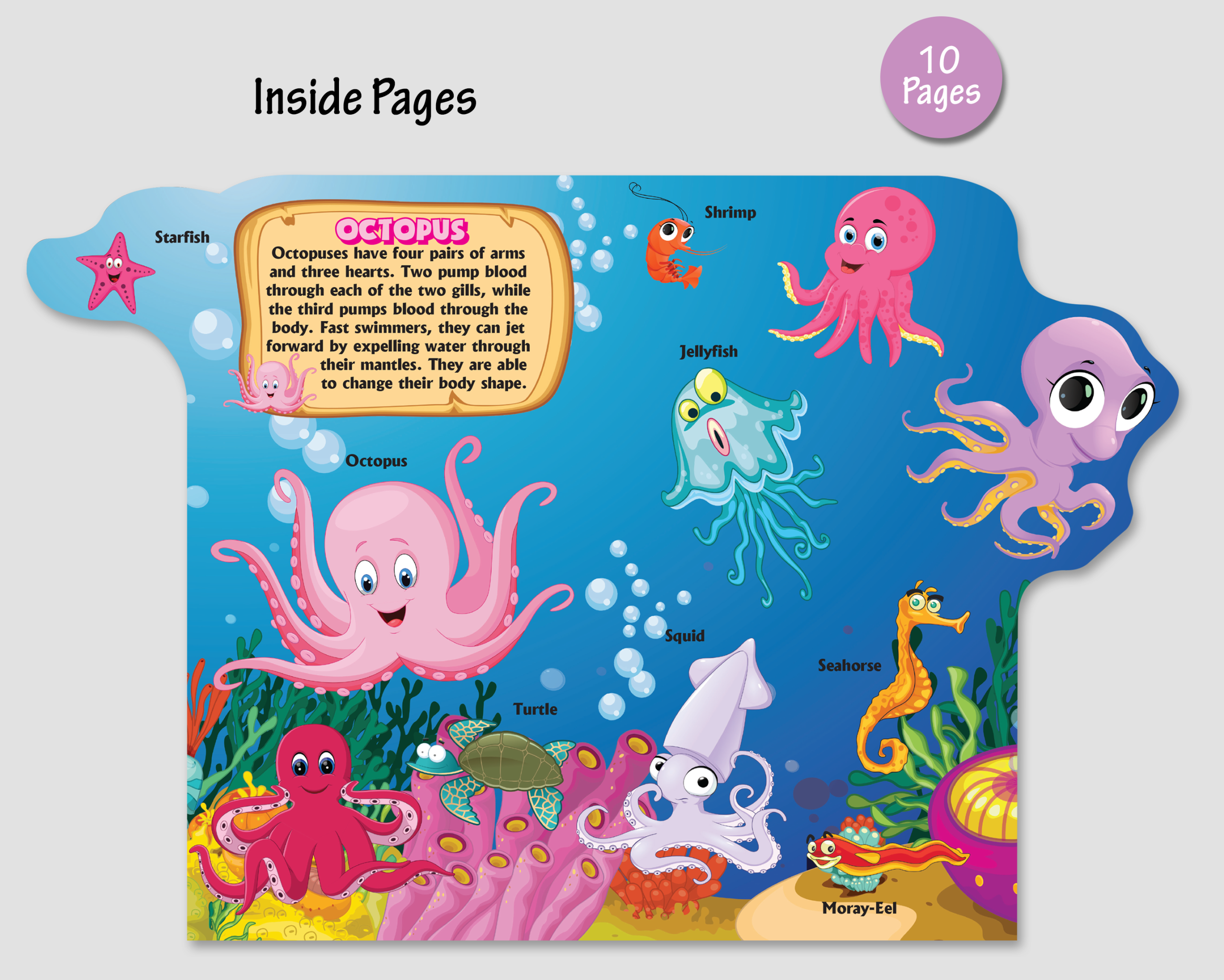 Little Prince Octopus Finds Friends: 5-minute Picture Book For Kids