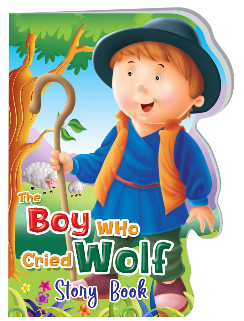 Hello Book The Boy Who Cried the Wolf Story Book (Die Cut Board Book)