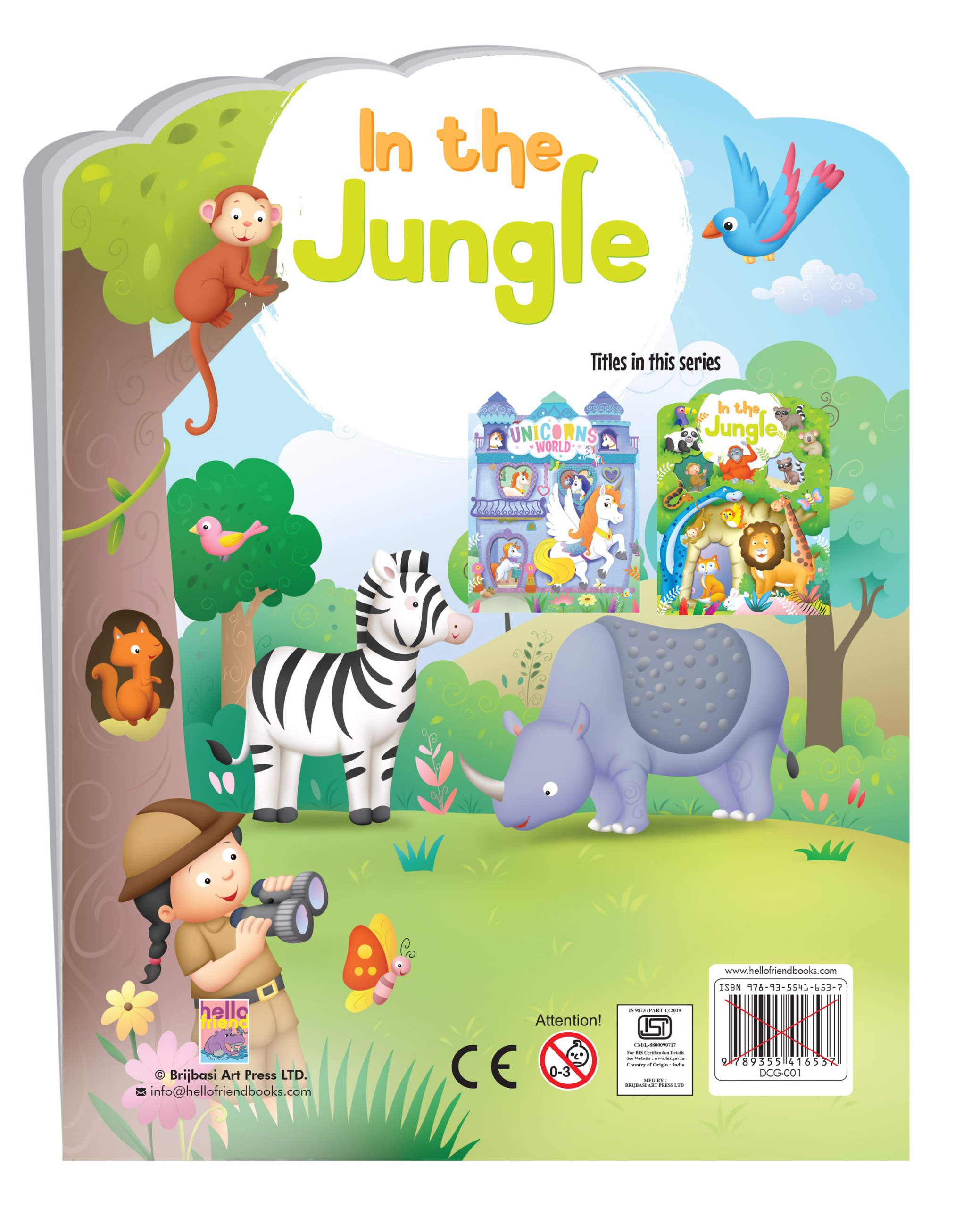 Hello Book In the Jungle Die Cut Sticker Book - Image 4