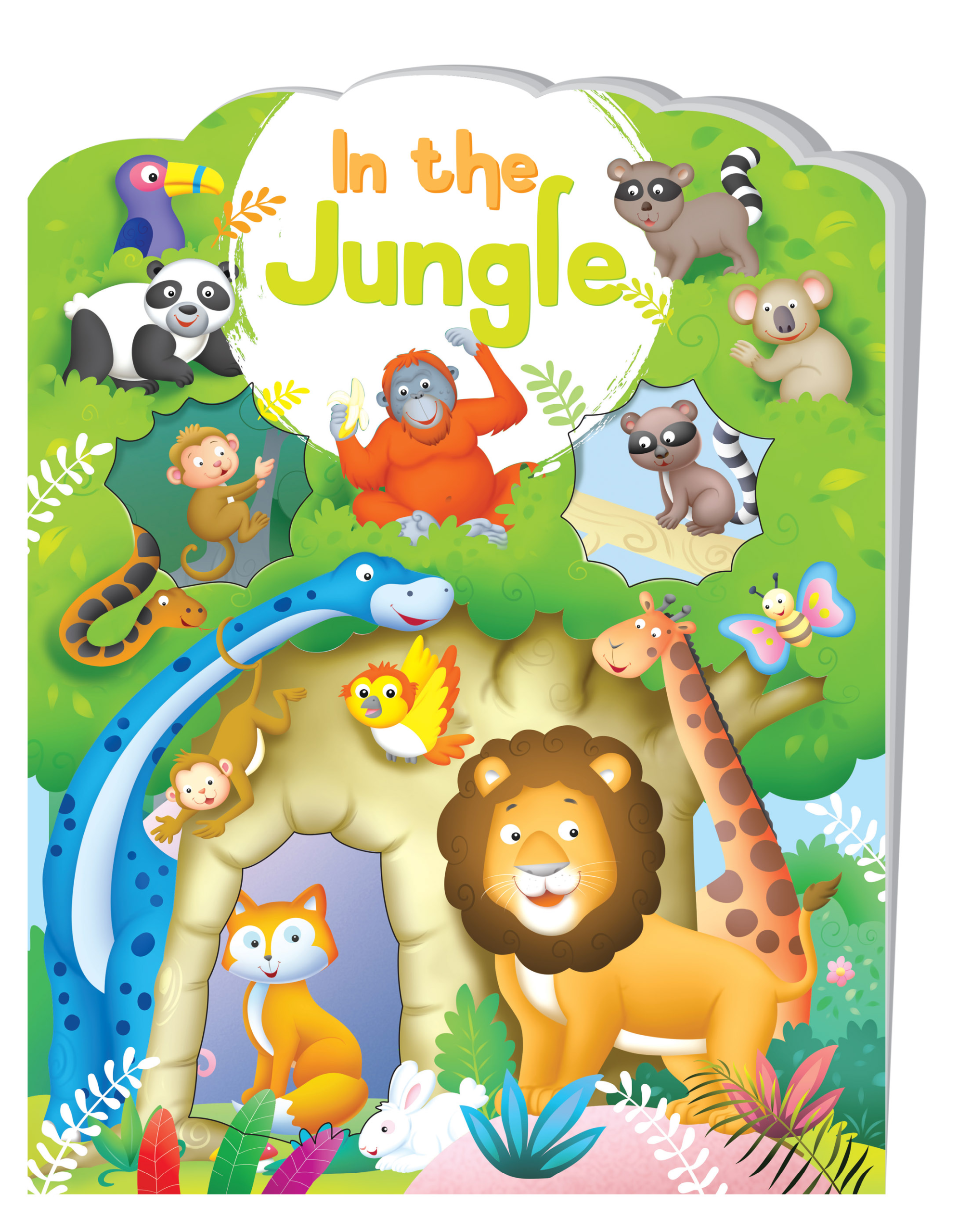Hello Book In the Jungle Die Cut Sticker Book