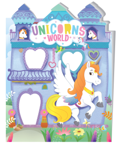 Hello Book Unicorn World Die Cut Sticker Book