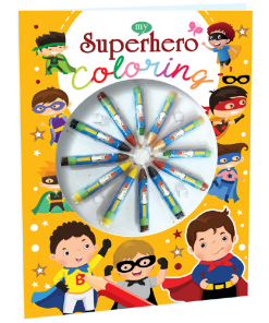 Hello Book My Superhero Colouring Book
