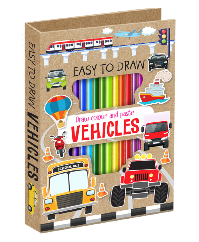 Hello Book Easy to Draw Vehicles (Draw Colour and Paste)