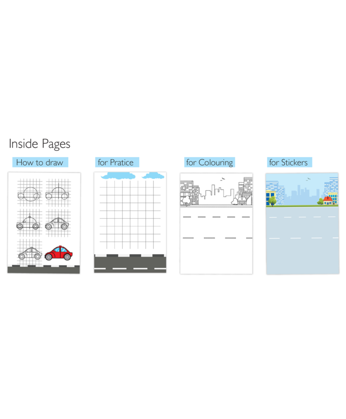 Hello Book Easy to Draw Vehicles (Draw Colour and Paste) - Image 2