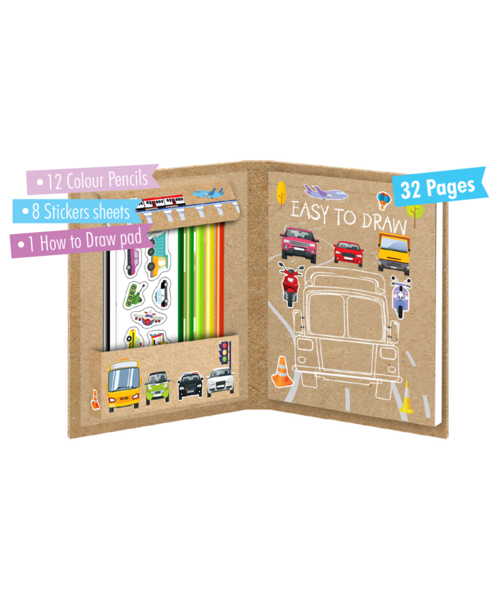 Hello Book Easy to Draw Vehicles (Draw Colour and Paste) - Image 4