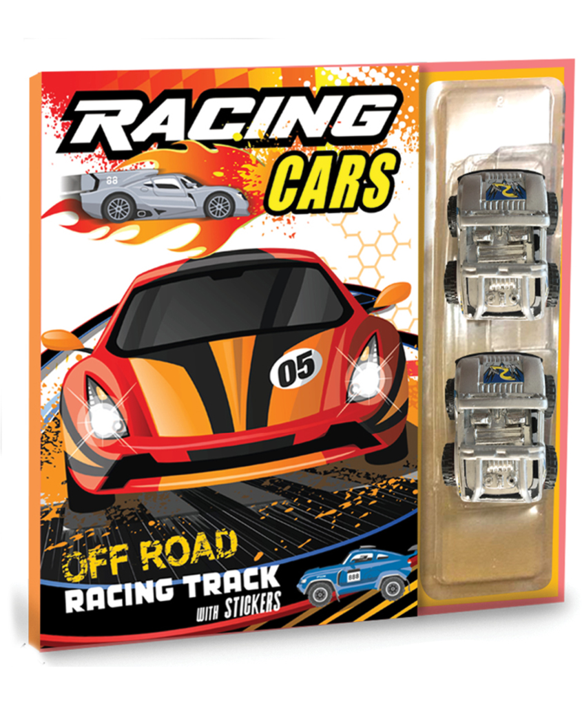 Hello Book Racing Cars Off Road Racing Track (Hardbound Kit with Toy Car)