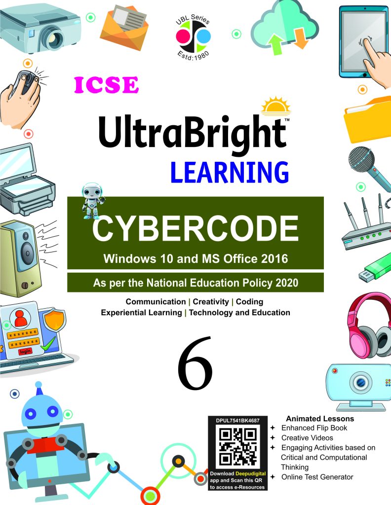 Deepu ICSE Ultra Bright Learning Cybercode Class 6