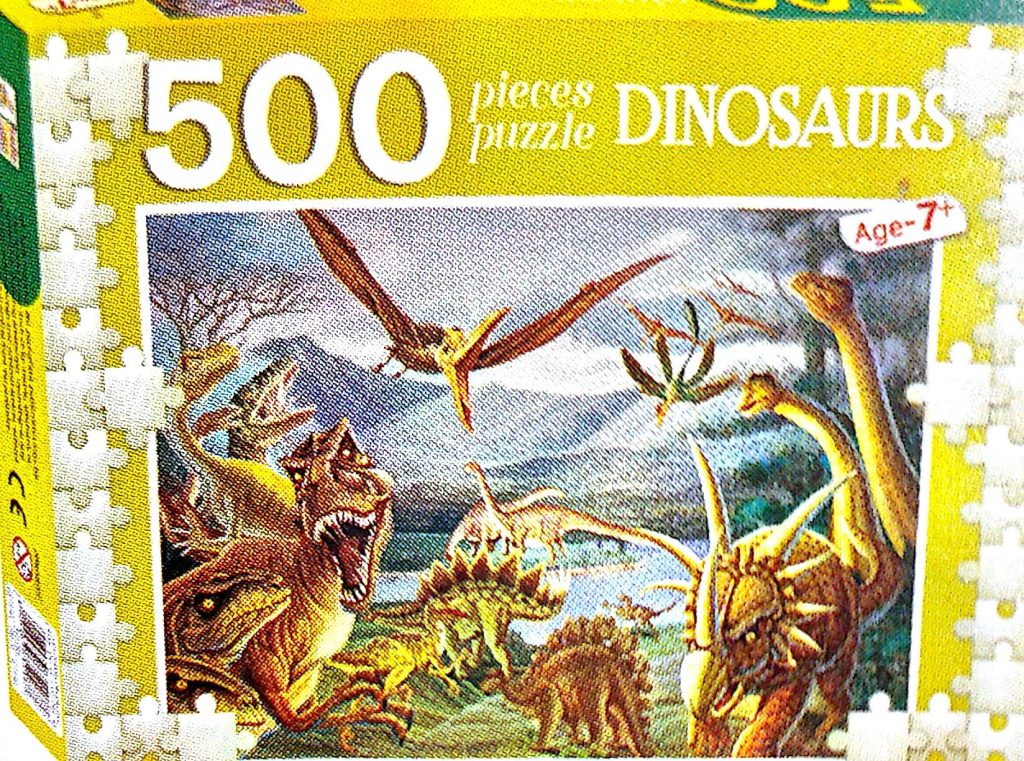Hello Book 500 Pieces Puzzle Dinosaurs
