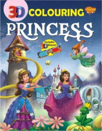 Manoj Princess 3D Colouring Book (Includes 3D Glasses)