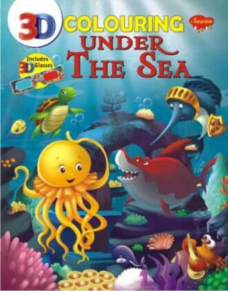Manoj Under the Sea 3D Colouring Book (Includes 3D Glasses)