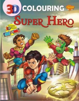 Manoj Super Hero 3D Colouring Book (Includes 3D Glasses)