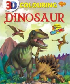Manoj Dinosaur 3D Colouring Book (Includes 3D Glasses)