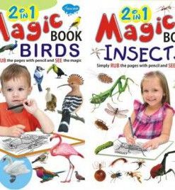 Manoj 2 in 1 Magic Birds & Insects Book (Simply Rub the Pages with Pencil and See the Magic)