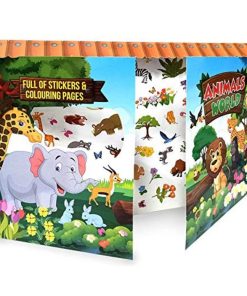 Hello Book Animals World Stickers Book (Full of Stickers & Colouring Pages)