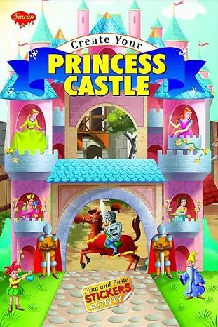 Manoj Create Your Princess Castle Find and Paste Stickers Activity Book