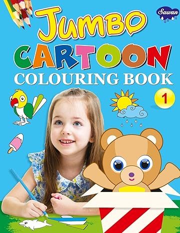 Manoj Jumbo Cartoon Colouring Book 1