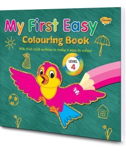 Manoj My First Easy Colouring Book Level 4 (with Thick Outline to Make it Easy to Colour)