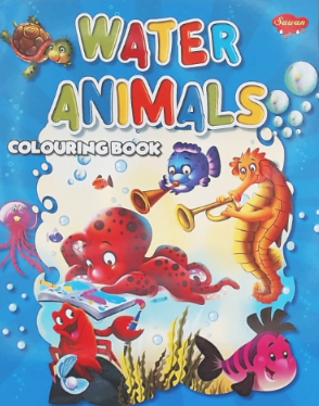 Manoj Water Animals Colouring Book for Children