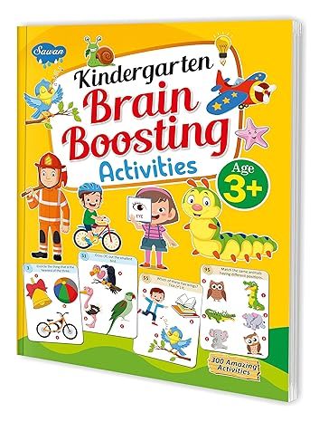 Manoj Kindergarten Brain Boosting Activities Book (Age 3+)